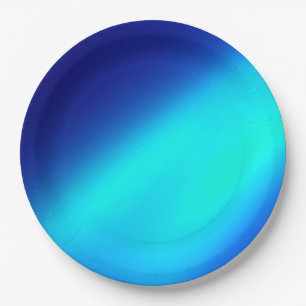 Dubbele Strip Moonlight Ombre Effect Blauw Papieren Bordje