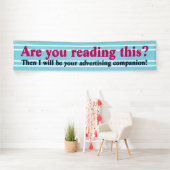 Dubbele Stripes wit transparant + uw ideeën Spandoek (Insitu)