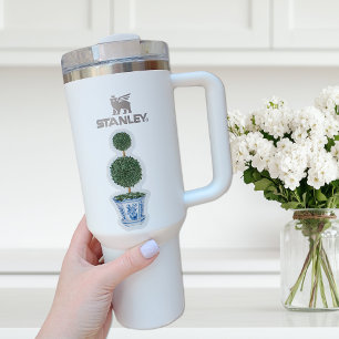 Dubbele Topiary Tree Chinoiserie Vinyl Sticker