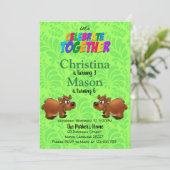 Dubbele uitnodiging op zondag (Staand voorkant)