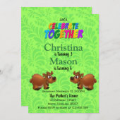 Dubbele uitnodiging op zondag (Voorkant / Achterkant)