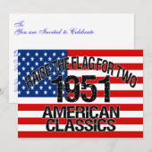 Dubbele uitnodiging uit 1951 (Voorkant / Achterkant)