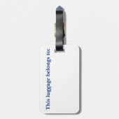 Dubbele Unievaartuig, Britse vlag in 3D Bagagelabel (Achterkant verticaal)