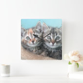 Dubbele verklikkerklok vierkante klok (Huis)