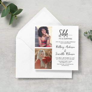 Dubbele Viering 2 Foto Verjaardag Kaart