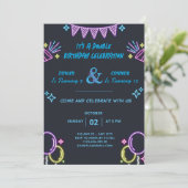 Dubbele Viering Verjaardag Kaart (Staand voorkant)