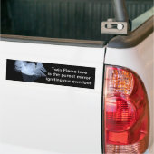 Dubbele vlamveren en reflectie bumpersticker (Op Truck)