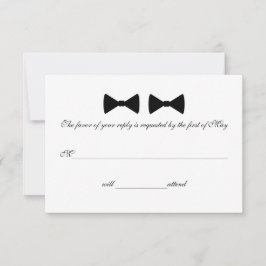 "Dubbele Vlinderdas" RSVP Kaarten