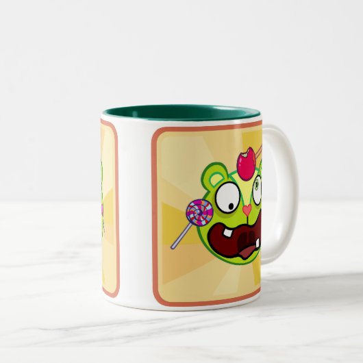 Dubbele voeding tweekleurige koffiemok (Voorkant rechts)