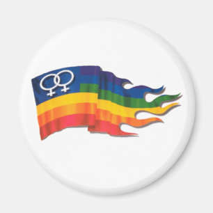 Dubbele Vrouw Pride Flag Magneet