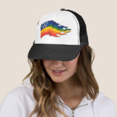Dubbele Vrouw Pride Flag Trucker Pet (In situ)