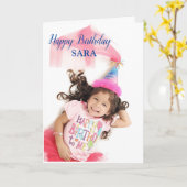 Dubbele Wenskaart Kaart (Gele Bloem)