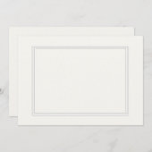 Dubbele witte gearceerde rand op papier wit (Voorkant / Achterkant)