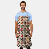 Dubbele X-kanteling Schort (Gedragen)