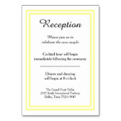 Dubbele zachte gele trim - Opvangkaart Kaart (Voorkant)