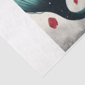 Dubbele zeemeerminnen tissuepapier (Detail)