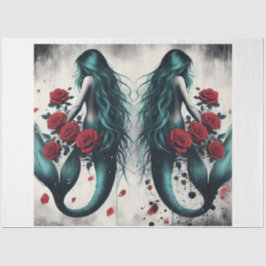 Dubbele zeemeerminnen tissuepapier