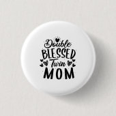 Dubbele zegelmoeder ronde button 3,2 cm (Voorkant)