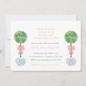 Dubbele Zegen Tweeling Meisjes Klasse Baby Shower Kaart (Voorkant)