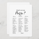 Dubbele Zijkant - 2 Bruidsdouche Spellen Tas | Wen Kaart (Voorkant / Achterkant)