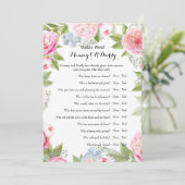 Dubbele zijkant - Baby shower games spelen wens | Kaart (Staand voorkant)