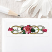 Dubbele zilvergouden Rozen Etiket (Insitu)