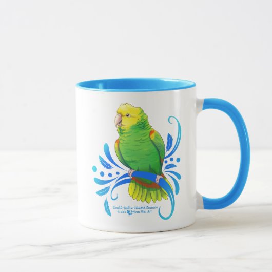 Dubbelgele Amazon Parrot met kop (Rechts)