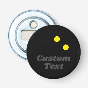 Dubbelgele puntje knijpbalmagneetflesopening button flesopener