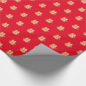 Dubbelgeluk Chinese bruiloft Cadeaupapier (Hoek)