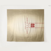 Dubbelgeluk Chinese bruiloft foto achtergrond Wandkleed (Voorkant (horizontaal))