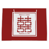 Dubbelgeluk Chinese bruiloft Large Cadeautasje (Voorkant)
