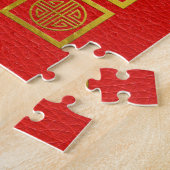 Dubbelgeluk Feng Shui-symbool Legpuzzel (Zijkant)