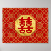 Dubbelgeluk Feng Shui-symbool Poster (Voorkant)