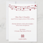 Dubbelgeluk Lantaarns Chinees huwelijk nodigt uit Kaart (Voorkant)