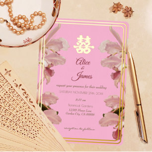 Dubbelgeluk Orchid Folie Feestdagenkaart