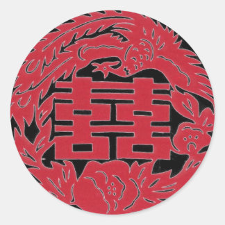 Dubbelgeluk Phoenix Ronde Sticker