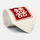 Dubbelgeluk Stropdas van het Chinese bruiloft Orie (Opgerold)