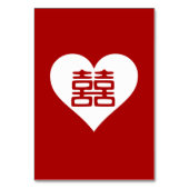 Dubbelgeluk - Vet rood hart Kaart (Achterkant)