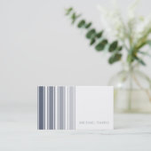 dubbelgestreept | Slate Blue Ombre Visitekaartje (Staand voorkant)
