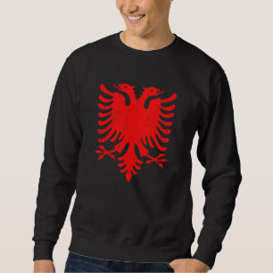 Dubbelharige adelaar Albanië vlag voor patriot alb Trui