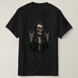 dubbelrotsskelet | Metal Horns Up T-shirt" T-shirt