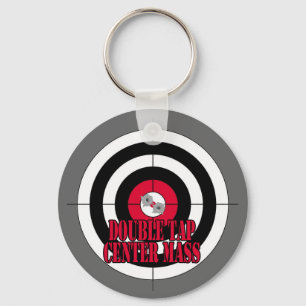 Dubbeltikken midden massale Sleutelhanger