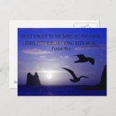 dubbelvogel schreeuwt naar het briefkaart van de H (Voorkant / Achterkant)