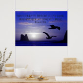 dubbelvogel schreeuwt naar het poster van de Heer (Keuken)