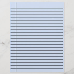 Dubbelzijdig aangepast gelinieerd papier