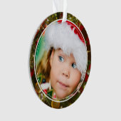 Dubbelzijdig Afbeelding- en kerstkerstversiering Ornament (voorkant)