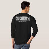 Dubbelzijdig afdrukken Aangepaste tekst Mannen bev T-shirt (Achterkant volledig)