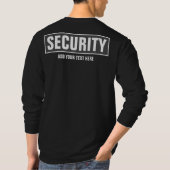 Dubbelzijdig afdrukken Aangepaste tekst Mannen bev T-shirt (Achterkant)