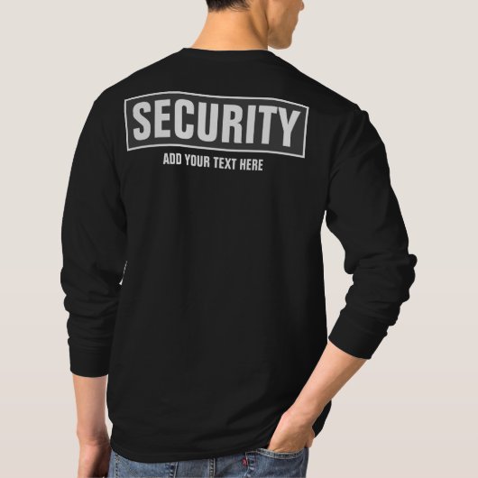 Dubbelzijdig afdrukken Aangepaste tekst Mannen bev T-shirt (Achterkant)