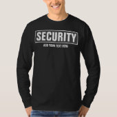 Dubbelzijdig afdrukken Aangepaste tekst Mannen bev T-shirt (Voorkant)